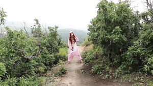 freckledRED - Risky Public Dildo Fuck In A Furry Onsie freckledRED