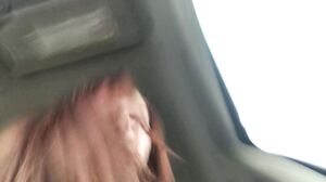 freckledRED - Squirting On A Huge Cucumber In A Parking Lot