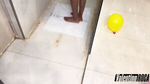 Valentino Roca - Hot Interracial Sex with my Ebony Girlfriend after Shower. Lissdominic & Valentino Roca