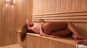 Valentino Roca - I Find my Hot Neighbour in the Sauna Touching her Pussy and she Suck me After- Tefi Santi & Mr.Roca