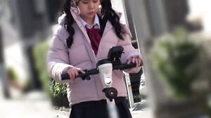 AT-182 A cheeky big-breasted female senior is riding home on an electric scooter. When she entices her truant virgin junior with a big dick, "Come on, put it in!", she ends up having a female orgasm loop!
