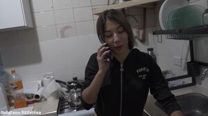 Little Tina - My stepdaughter's friend sucks my penis with the vacuum cleaner and I give her an anal lesson