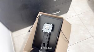 Juliana Palvin - I give my new neighbor the best fuck ever in exchange for fixing her computer. I cum rich.