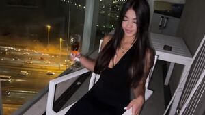 Anna Cherry7 - Blowjob in My Public Balcony