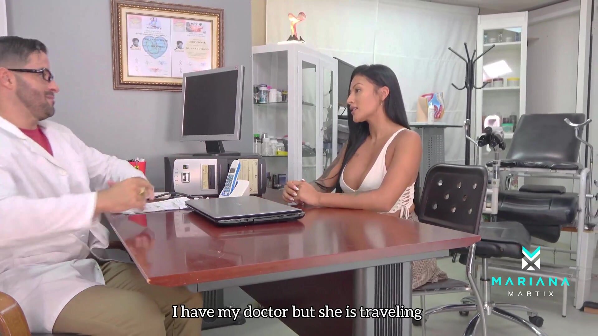 Mariana Martix - Hot Gynecologist makes Cum inside her Patient's Pussy & Nick Moreno 2