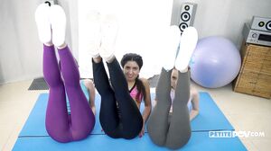 Flora Fairy & Lina Love & Katy West - Exercises For Three