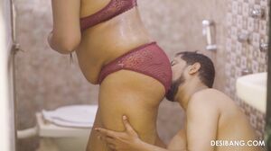 DesiBang - Curvy Indian MILF Fucking In Bathroom