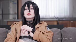 Karneli Bandi - Mikasa Loves Rough Anal, Sloppy Blowjob And Pussy Fuck