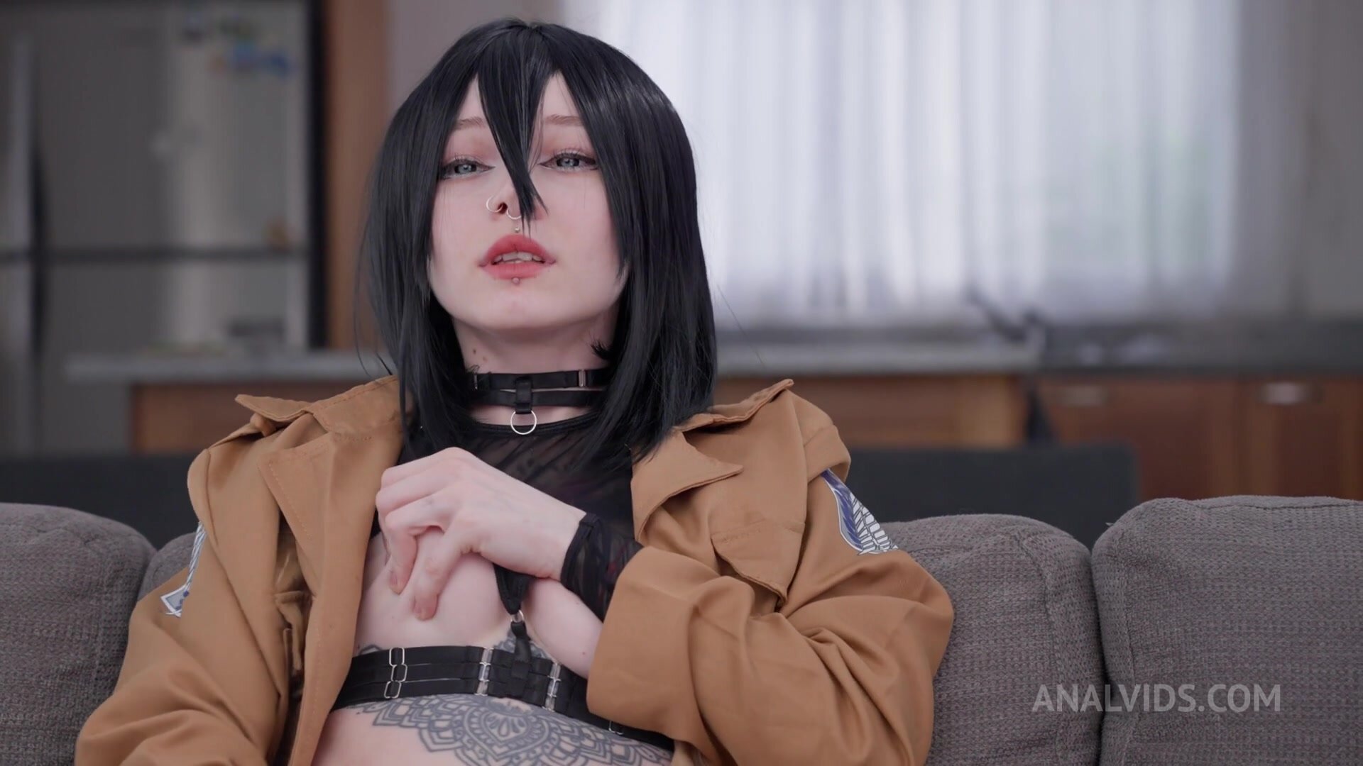 Karneli Bandi - Mikasa Loves Rough Anal, Sloppy Blowjob And Pussy Fuck