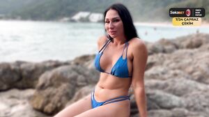 Luna Berg - Pickup Sex Model on the Beach - Fucked Hard. CREAMPIE