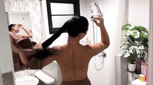 Luna Berg - Slutty Stepsister will never Give up my Hard Cock and two Cumshot