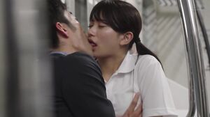 MOON-049 Last Kiss Train: Kissing a Beautiful Girl in an Empty Train with Just the Two of Us - Karin Kitaoka