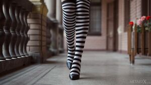 MetArtX - Alice Murkovski Striped Socks 2