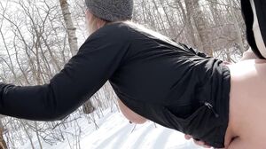 TheRykers - Outdoor Sex with Hot Babe in the Park in Winter
