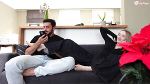 Polly Yangs - I'm on the Phone with my Lover, while his best Friend Fucks me on DoggyStyle like a Total Whore!