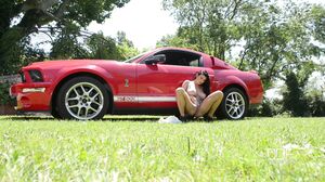 1By-Day - College Babe Turns Off The Car And Gets Turned On - Lucy Li