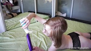 Naughty Nymphet - Dildo Trial I Got Four New Dildos the Other Day An