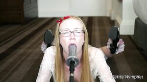 Naughty Nymphet - First Time Fuck Machine Watch Me Try Out My Brand