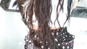 DollBabyBell - I caught her cleaning her kitchen and I couldn't help but fuck her