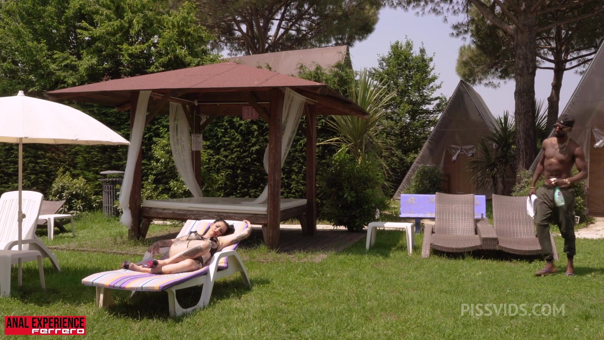 Alicia Dark - (WET) Alicia's Italian holidays, first gang bang treatment and Pee, DP, rough ATM, Swallow