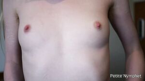 Naughty Nymphet - Self Examination Wearing Pink Latex Gloves and A