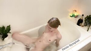 Naughty Nymphet - Sipping Champagne I Grab a Loofah and Soap up My