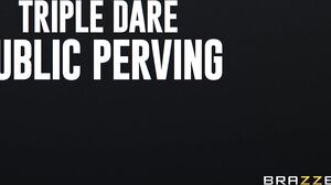 Triple Dare Public Perving Video With Van Wylde, Kendra Sunderland, Air Thugger