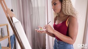 Dark skinned Dutch babe Romy Indy nailed in doggy style and reverse cowgirl GP1380 in 4K