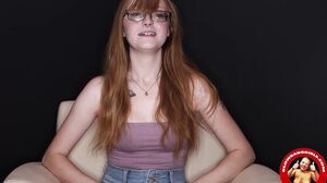 Amber Ginger - Sexy College Girl Takes Eight Guys