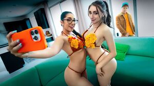 Madison Wilde, Penelope Kay - If We're Nerdy Crafty Stepsisters, Why Do You Keep Staring At Our Autumn Bikinis?