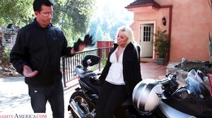 MyDadsHotGirlfriend - Blonde Britney Amber Fucking in the Outdoors with Her Tits (Britney Amber)