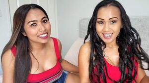 Big boos lesbian Thai MILF girlfriends
