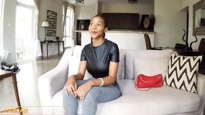 Bubble Butt & Big Tits Black Slut Pounded POV Doggystyle In Naughty Interracial Audition