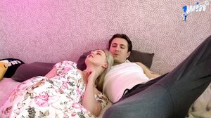 MiYukee - Stepsister fucks me so as not to look like a whore in front of her boyfriend