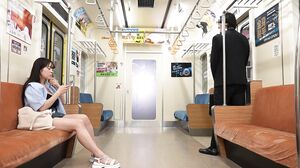 DANDYA-008 I was unexpectedly alone with a slut on the last train! The devilish, voluptuous girl in the seat opposite me flashed her panties, tempting me to get an erection and then I got fucked.