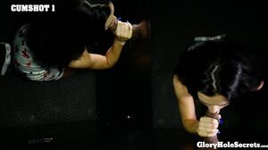 Rose Winters - First Gloryhole POV (9 cumshots)