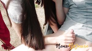 NemiBDesire - A married man makes his young colleague lick his cum before she gets back to her cuckold husband