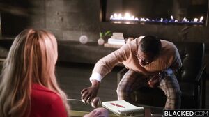 Blacked - Blake Blossom And Ameena Green - Sex Crazed Blonde Blake Shares A BBC With Ameena