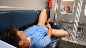Caught our ambulance driver jerking off in mobile