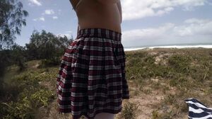 Scarlet Chase - Public Beach Oil Ass Fucking 2