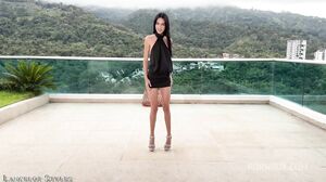 Skinny Isabella Bell. 2 on 1 interracial. Hard and fast fucking. Gape asshole