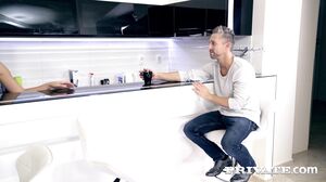 Horny Bartender Enjoys Anal