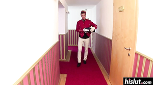 Two young guys enjoy banging a skinny girl