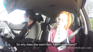 Pale phat ass redhead fucks instructor