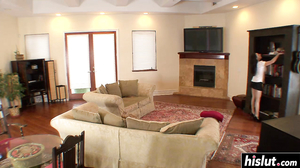 Babe with big tits rides a dick