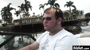 Young babe has fun with a fat dick