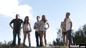 Amazing babes get their butts drilled