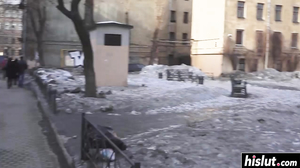 Skinny babe gets to ride a dick