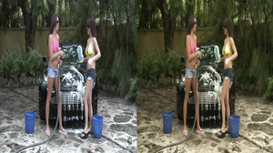 BabesInYourFace - Ivy Winters And Tessa Taylor Wash