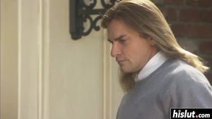 Sweet babe has fun with a friend